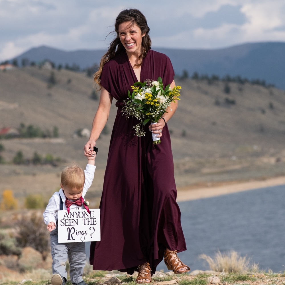 Wine Bridesmaid Dress